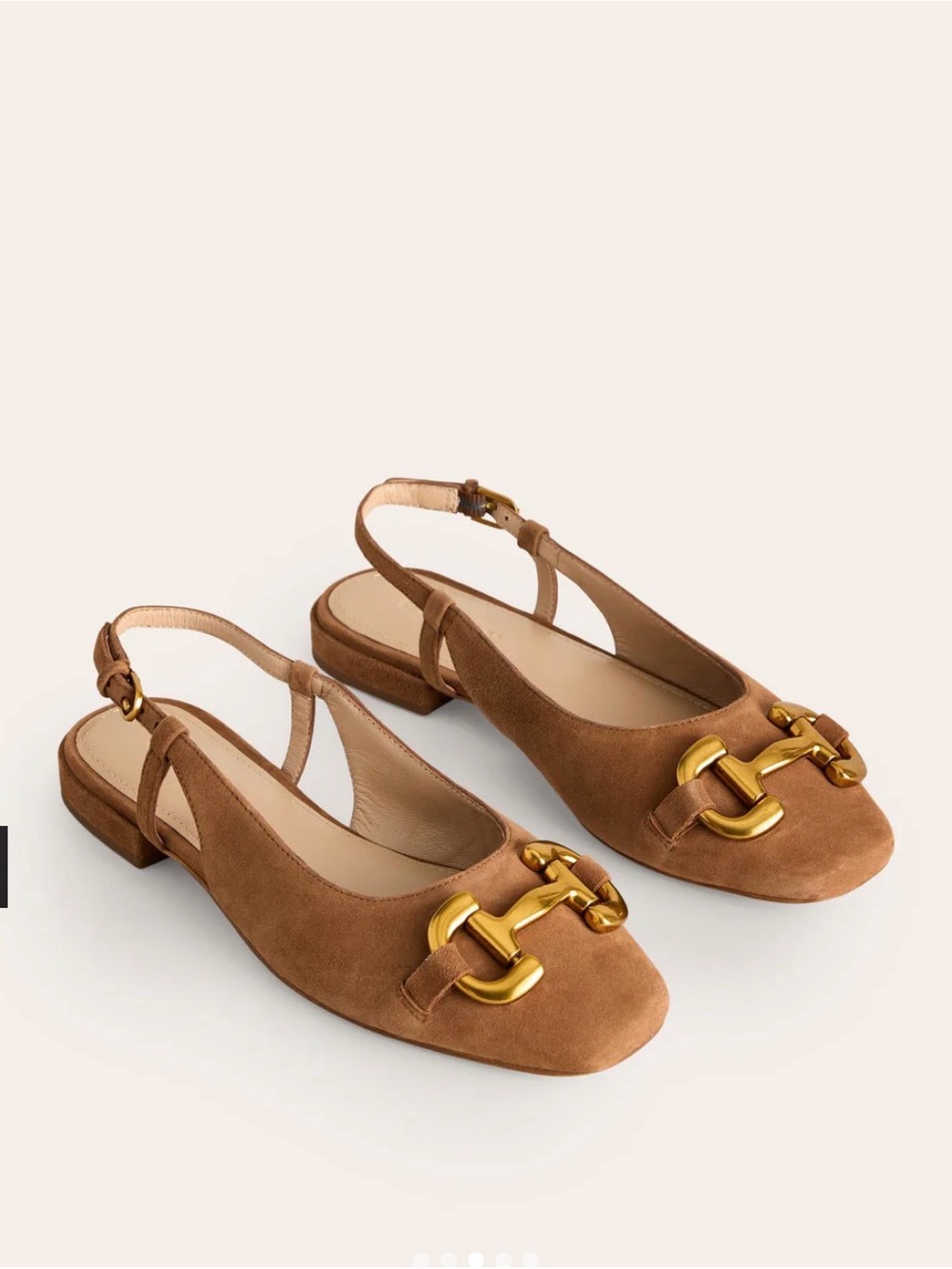 Boden Iris Snaffle Slingback Flats